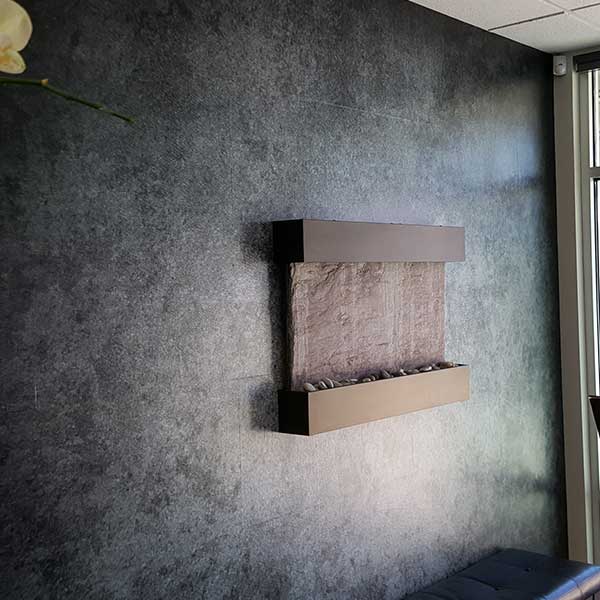 Printed accent wall wrap