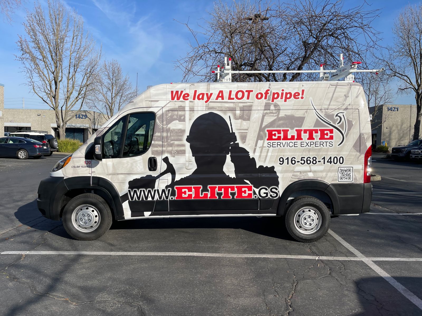 Elite Service Experts — Plumbing Van Wrap