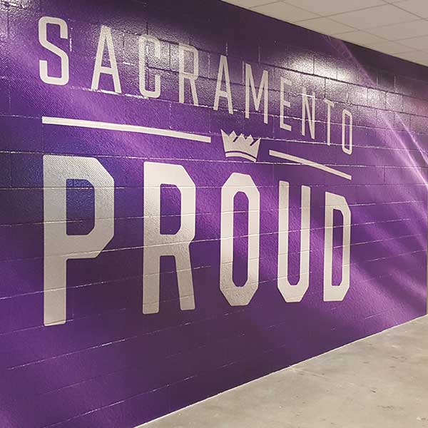 Golden 1 Center — Brick Wall Wrap, indirectly