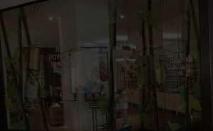 clear film graphic installation